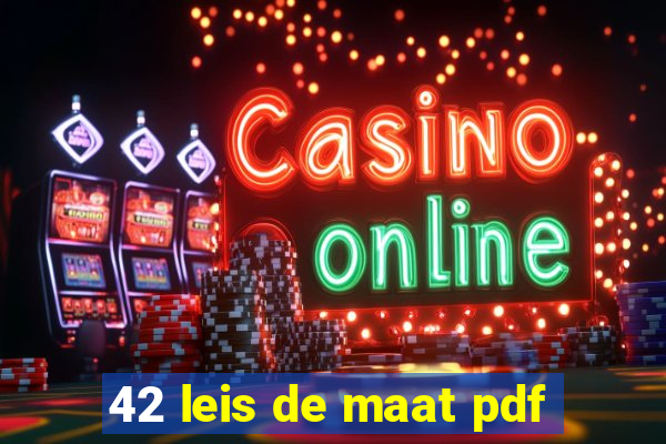 42 leis de maat pdf